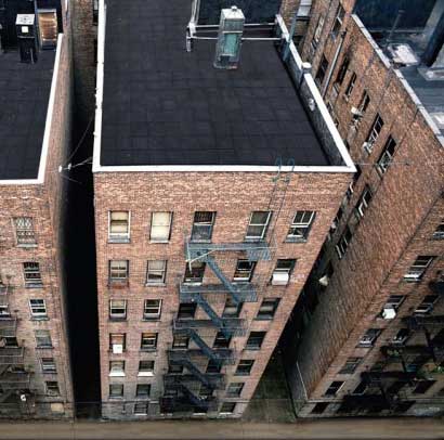 Roof Pavers covering an entire rooftop